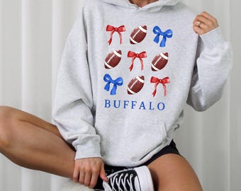 Buffalo Football Hoodie, Retro Buffalo Crewneck, Vintage Buffalo Crewneck, Christmas Gifts for Buffalo