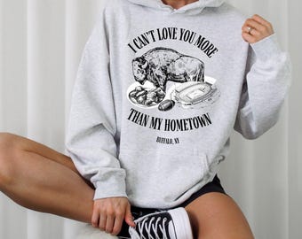 Buffalo Football Hoodie, Retro Buffalo Crewneck, Vintage Buffalo Crewneck, Christmas Gifts for Buffalo