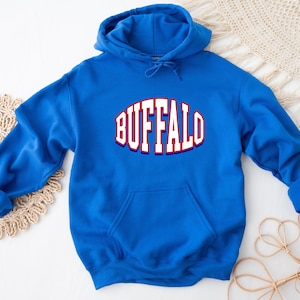 Buffalo Sweatshirt, Buffalo Football Crewneck, Vintage Buffalo Crewneck, Christmas Gifts for Buffalo, Buffalo Football Fan Crewneck