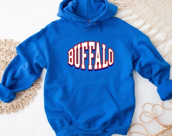 Buffalo Sweatshirt, Buffalo Football Crewneck, Vintage Buffalo Crewneck, Christmas Gifts for Buffalo, Buffalo Football Fan Crewneck