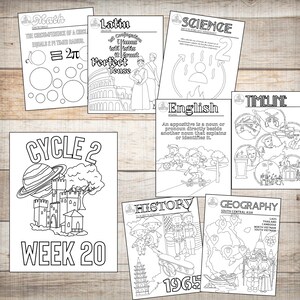 Cycle 2 Memory Work Coloring Pages | Homeschool Printable Pack for ...