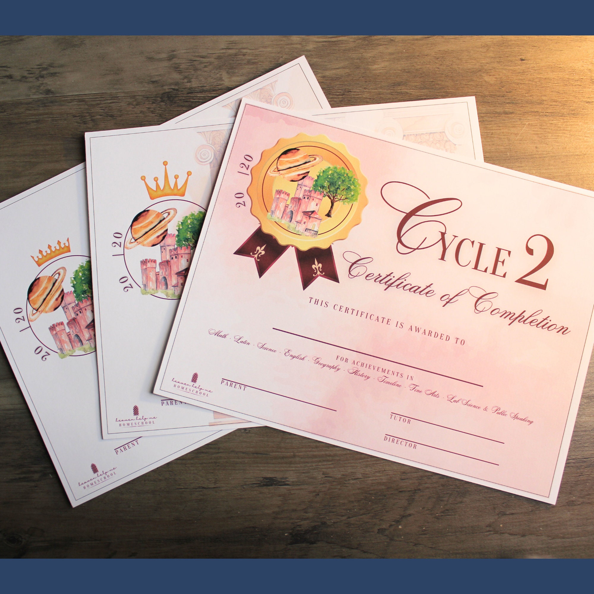 Cycle 1 2 3 Certificates Grand Bundle Complete Set of 10 Certificate of ...