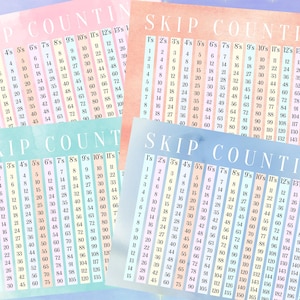 Tabla de conteo con acuarela: Conversaciones clásicas de matemáticas (Descarga digital)