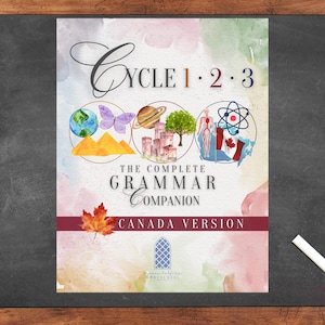 Zasoby gramatyczne CC dla cyklu 1, cyklu 2, cyklu 3 – Homeschool Printable Memory Work Organizer Wersja kanadyjska