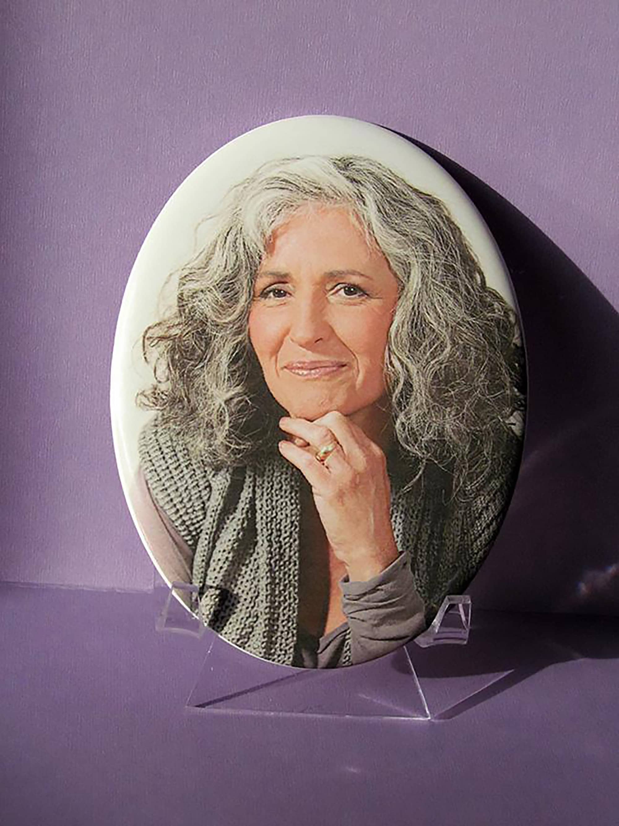 Photo Porcelain Portrait Souvenir 3.54''X4.72'' Outdoor/Indoor 9X12cm