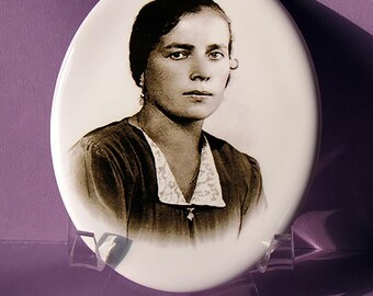 Photo Porcelain Portrait Souvenir 3.54&#39;&#39;X4.72&#39;&#39; Outdoor/Indoor 9X12cm