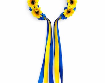 Ukrainian Wreath/Floral Wreath in Patriotic Colors