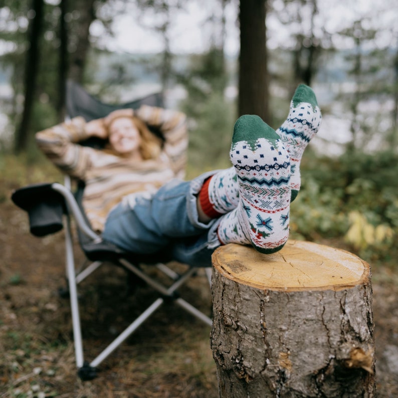 Chaussettes confortables pour hommes, cadeaux confortables pour hommes, chaussettes chaudes pour hommes, chaussettes tricotées à la main, cadeau pour lui, chaussettes de démarrage, chaussettes écologiques, chaussettes Aktiv image 4