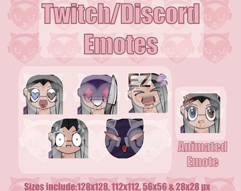 Fade Valorant (6) Emotes (1) Animierte | Twitch Discord YouTube Emote Pack Bundle für Streamer 128 ,112 , 56 & 28 px