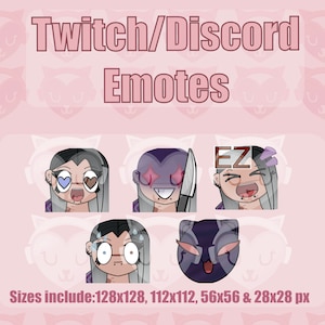 Fade Valorant 5 Emotes | Twitch Discord YouTube Emote Pack Bundle For Streamer 128 ,112 , 56 & 28 px