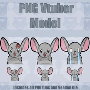 Cute Mouse PNGtuber  | Twitch Discord YouTube Rat Vtuber For Streamer