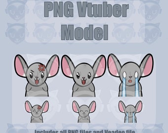 Cute Mouse PNGtuber  | Twitch Discord YouTube Rat Vtuber For Streamer
