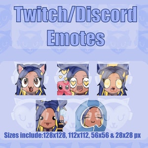 Neon Valorant 5 Emotes / Twitch Discord YouTube Emote Pack Bundle para Streamer 128 ,112 , 56 y 28 px