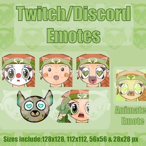 Skye Valorant (6) Emotes (1) Animated | Twitch Discord YouTube Emote Pack Bundle For Streamer 128 ,112 , 56 & 28 px