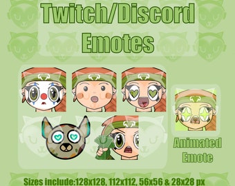 Skye Valorant (6) Emotes (1) Animierte | Twitch Discord YouTube Emote Pack Bundle für Streamer 128 ,112 , 56 & 28 px