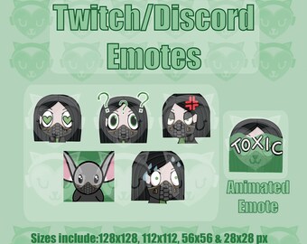 Viper Valorant (6) Emotes (1) Animierte | Twitch Discord YouTube Emote Pack Bundle für Streamer 128 ,112 , 56 & 28 px