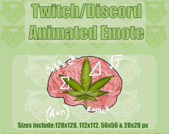 420 ANIMIERTE EMOTE | Twitch Discord YouTube Emote Für Streamer 128 ,112 , 56 &28 px