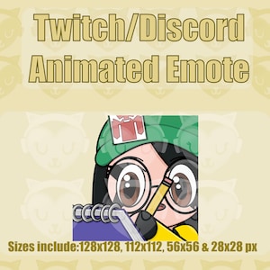 KJ KillJoy Valorant Toma notas Emoticonos animados / Twitch Discord YouTube Emote para Streamer 128 ,112 , 56 & 28 px