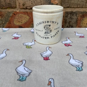 Duży antyczny garnek do pasty J.SAINSBURY’S Stoneware Bloater