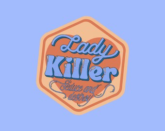 Lady Killer D&D Vinyl Sticker | Funny RPG Laptop Decal
