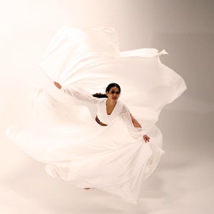 Chiffon Dance Wings: Ethereal Performance Wear