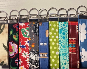 Fun Fabric Wristlet Key Fob KeyChain