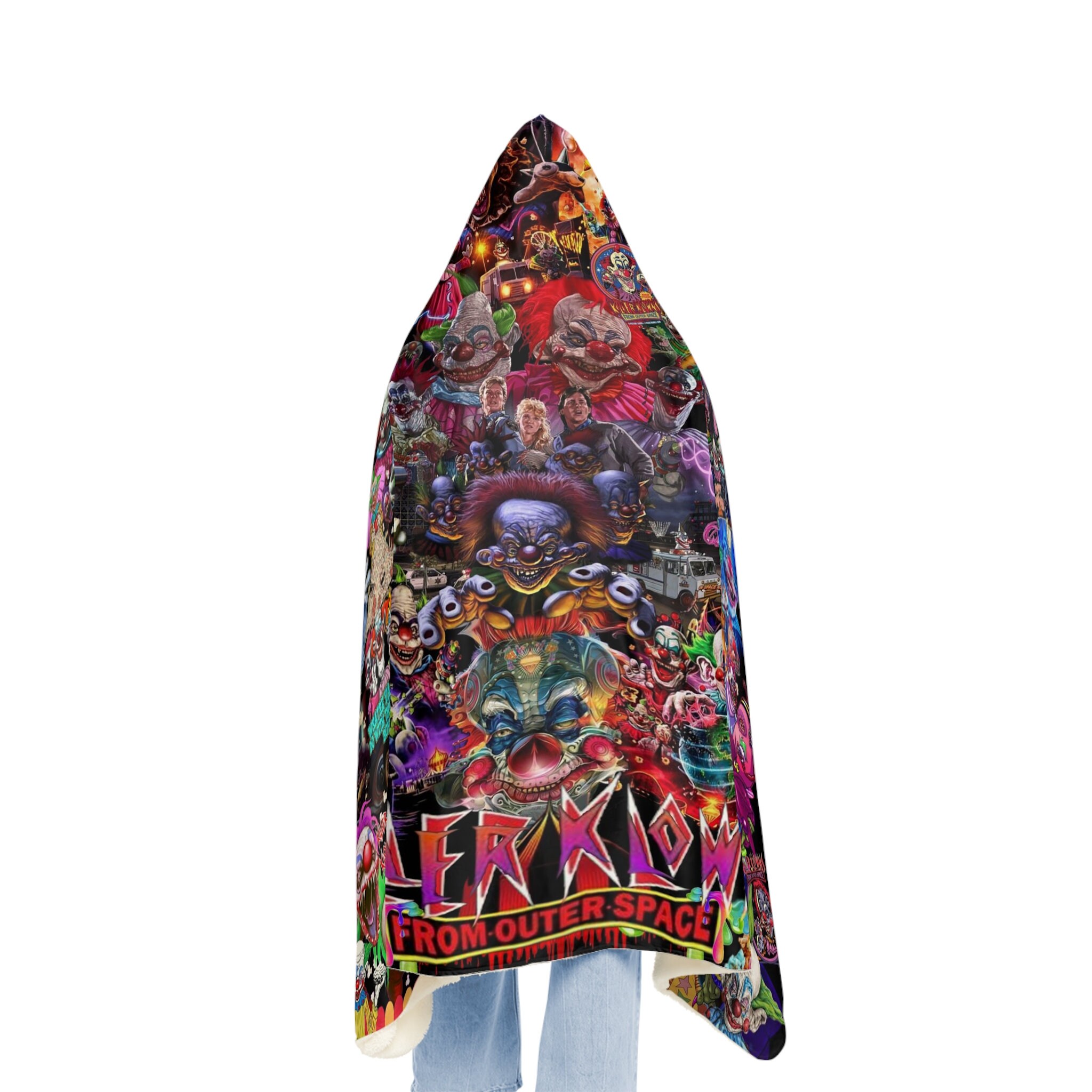 Killer Klowns from Outer space, hoodie, blanket 80s Horror, blanket,