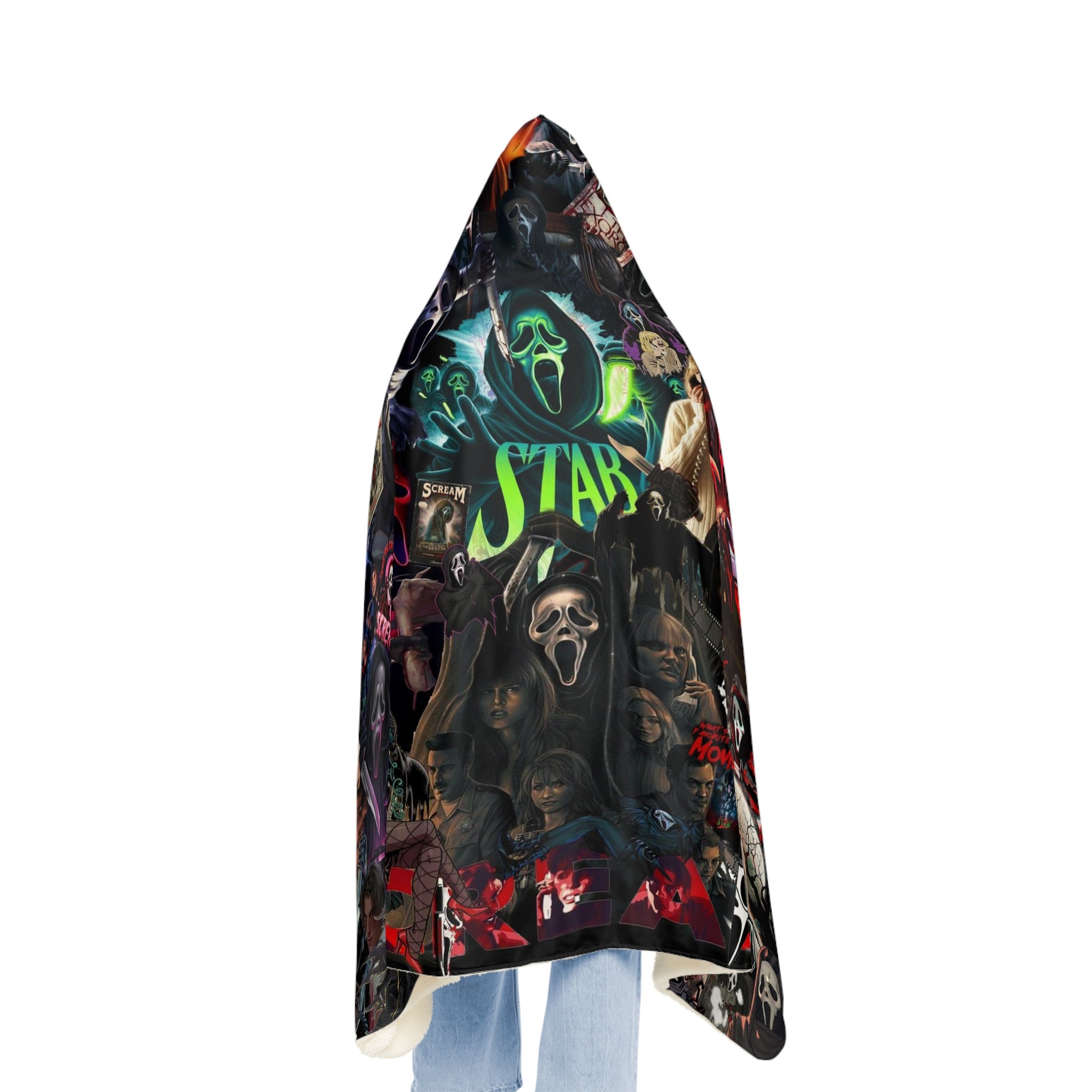 Discover Scream Ghostface Snuggle Hoodie Blanket 90s Horror movies