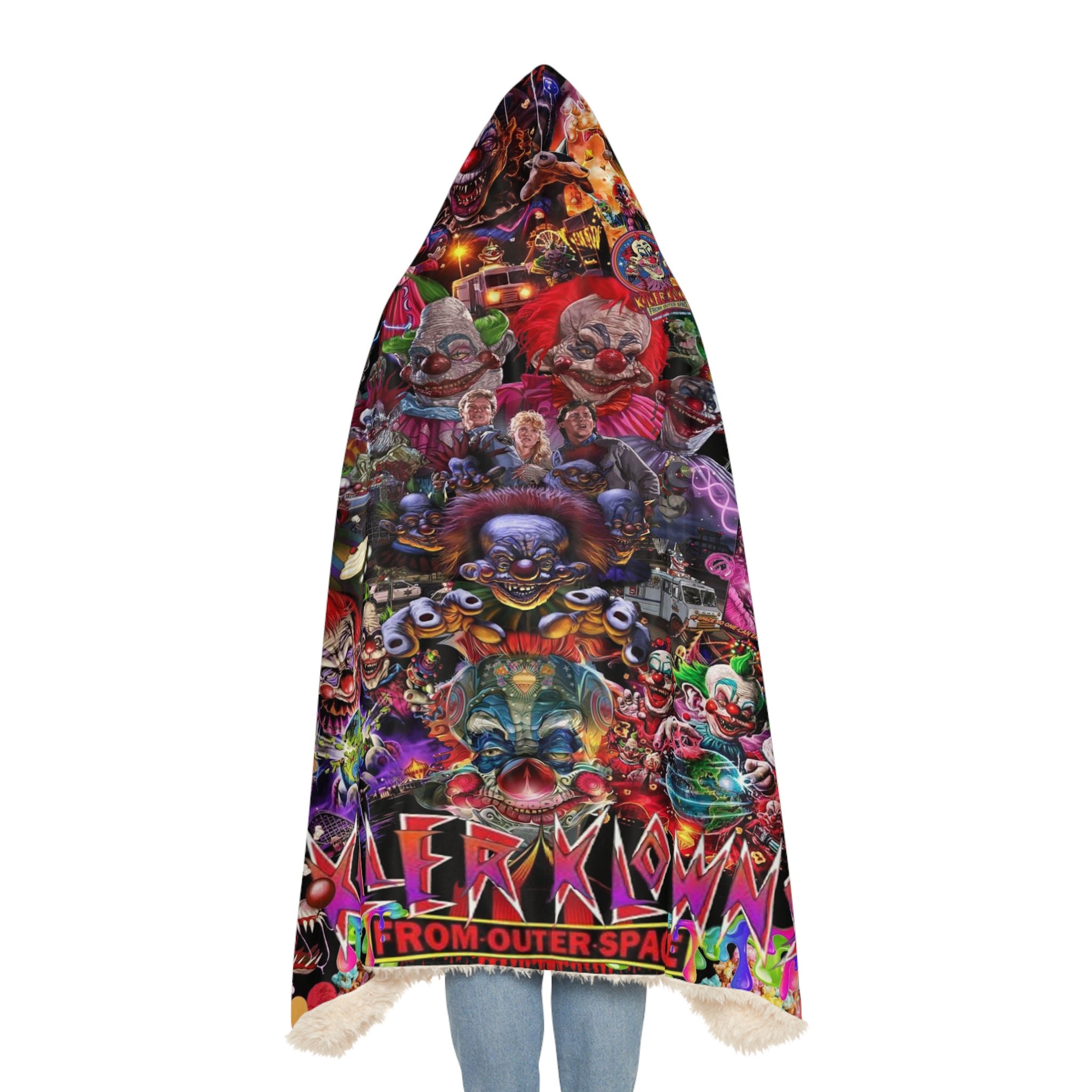Killer Klowns from Outer space, hoodie, blanket 80s Horror, blanket,