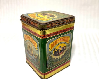 【希少】Dutch Masters ヴィンテージ 缶ケース Vintage Dutch Masters Cigar Lidded Tin, 25 Presidents, 1970s