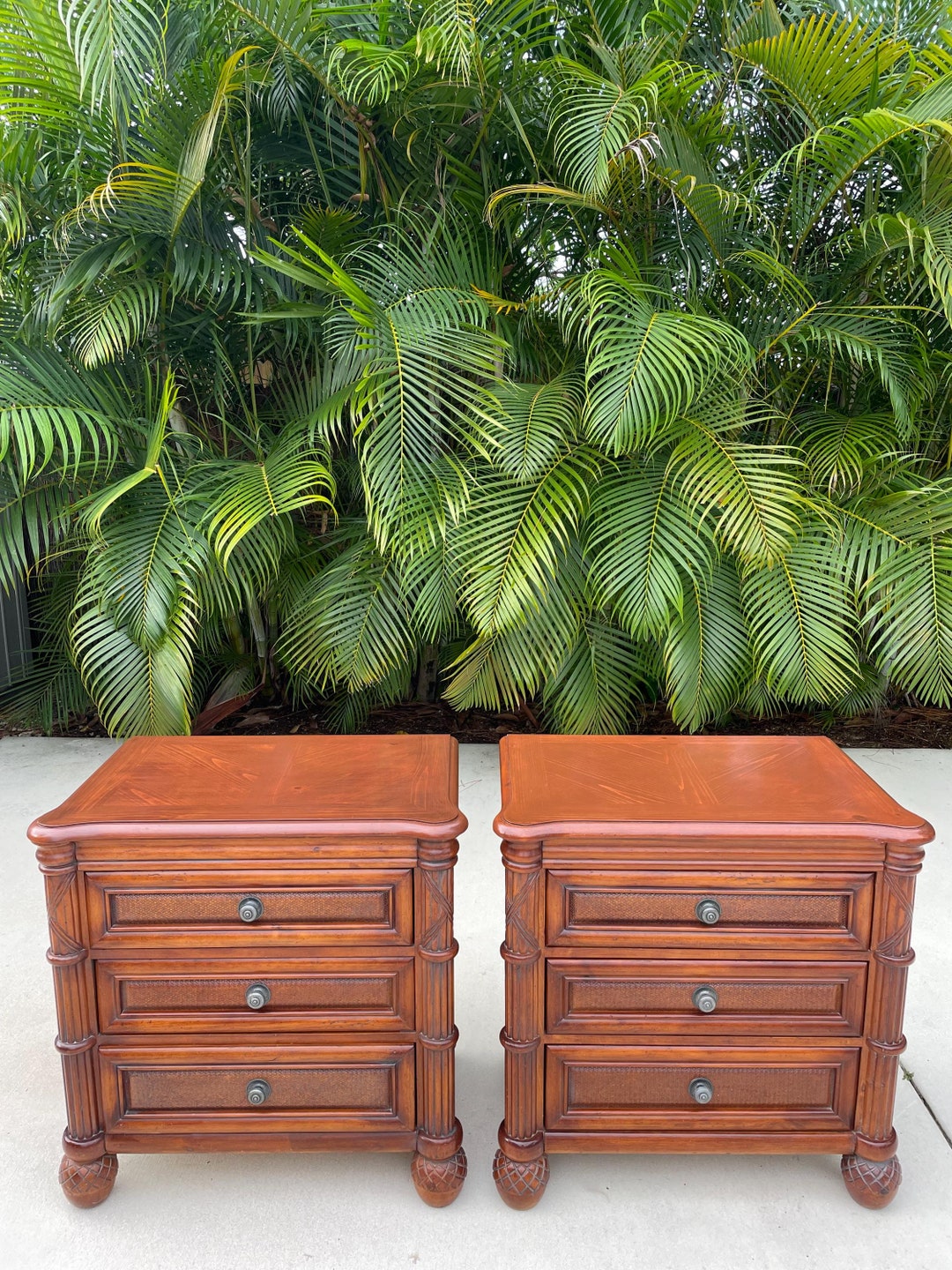 Lexington Tommy Bahama Style Pair of Nightstands