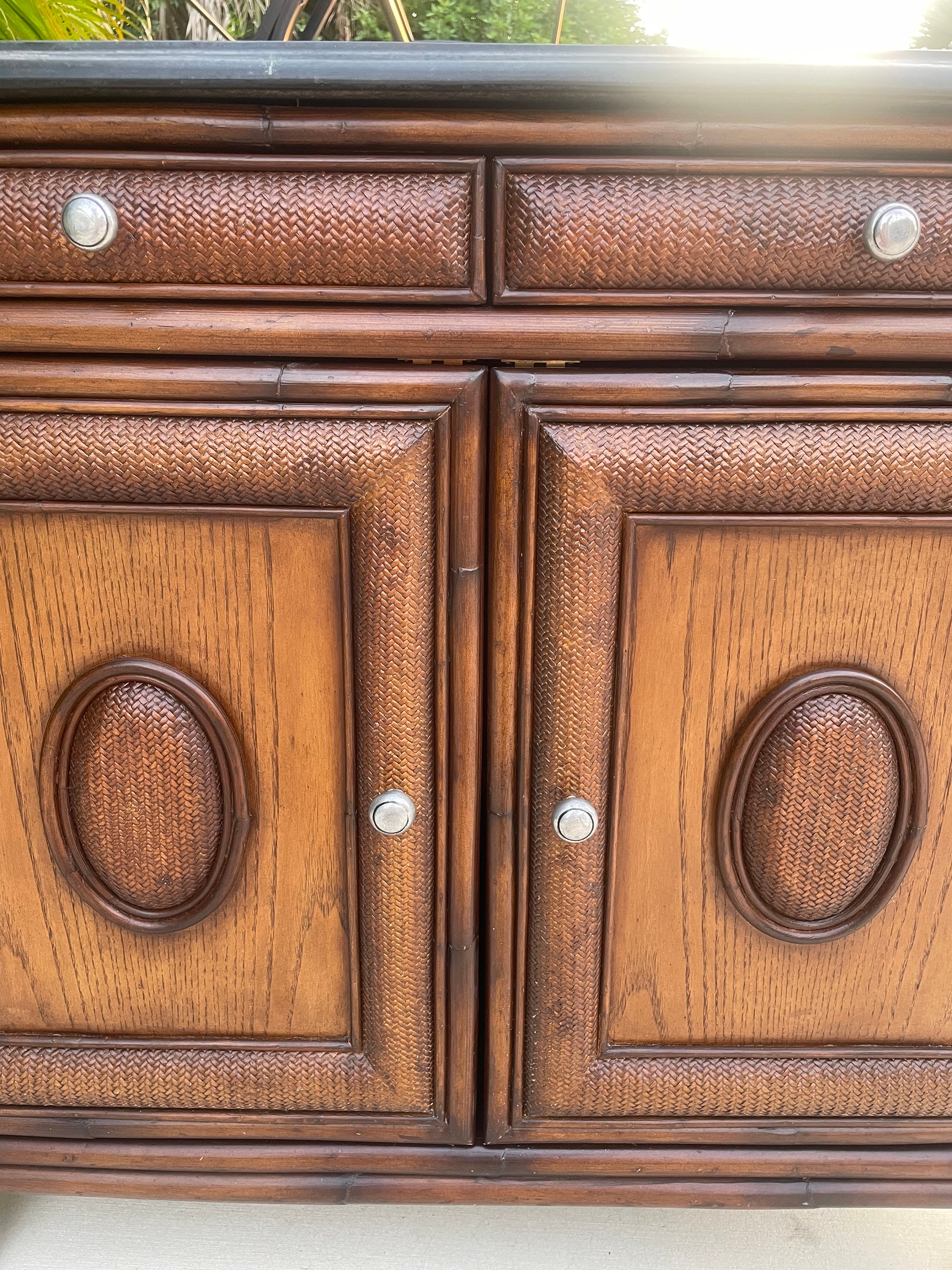 Thomasville Ernest Hemingway Kilimanjaro Collection Black Fossil Stone