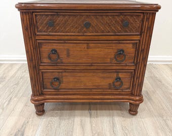 Vintage IKEA 1990s Ramberg Plywood & Glass Square Bedside Table