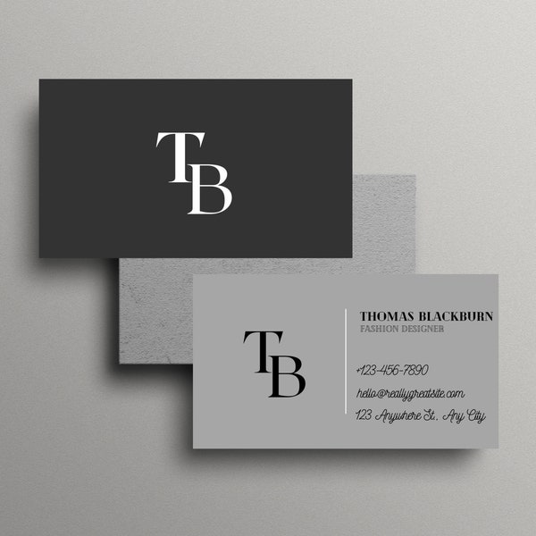 TEMPLATES Business Card |  Business Card Bundle | Canva Template | Customizable Business Card | Fashion Designs business card.