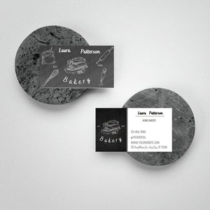 Bakery Business Card Template: Customizable Canva Design (Digital File)