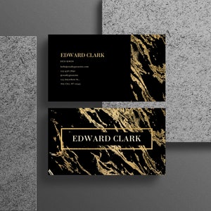 Customizable Business Card Template Bundle: Canva Editable Design (Digital File)