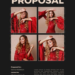 Editable Media Kit Template: Influencer Rate Sheet (Canva)