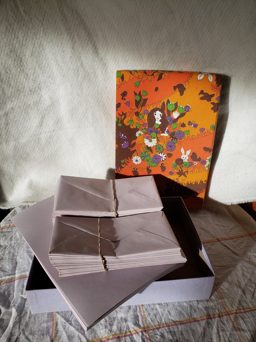 Vintage Stationery Letter Writing Set in Groovy Flower Power Etsy