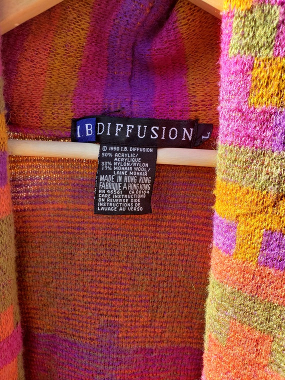 IB Diffusion Colorful Aztec Pattern Long Cardigan… - image 6
