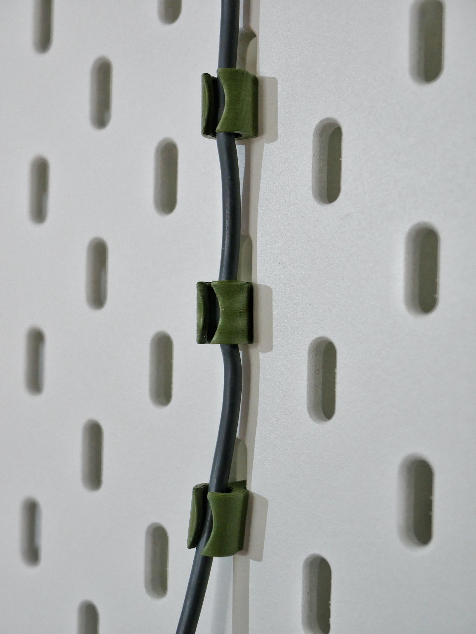 Ikea Skadis Pegboard Cable Clips Set of 5 3D Printed Etsy