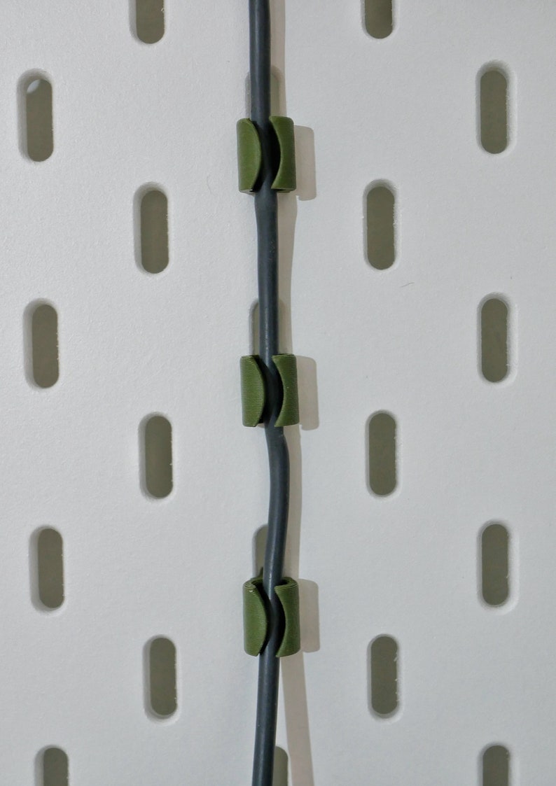 Ikea Skadis Pegboard Cable Clips Set of 5 3D Printed Etsy UK