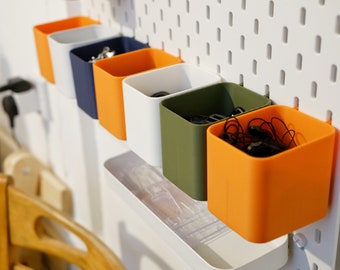 IKEA SKADIS Aufbewahrungsbehälter 3D Gedruckt | Pegboard Organisation | Büro | 1er bis 4er Sets | UK Verkäufer