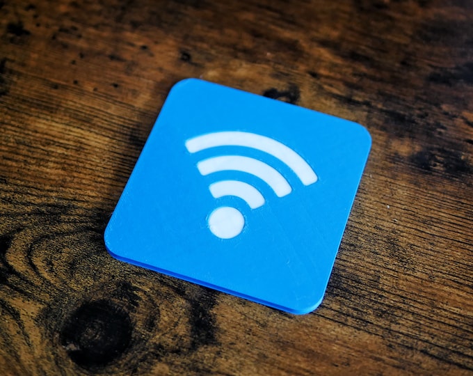 NFC WiFi Coaster, Tap to Connect Guest Password Sharing, Airbnb Host Gift, 3D Printed