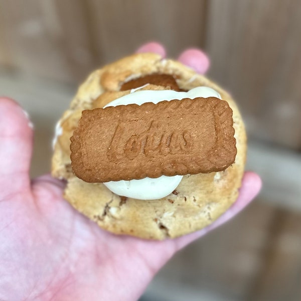 Biscoff Stuffed Cookies