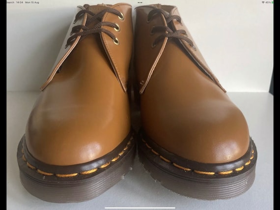 Dr. Martens 7-Eye Boots, Made in England, Size 7 Men's 26.0cm unclear black type Vintage Second Hand