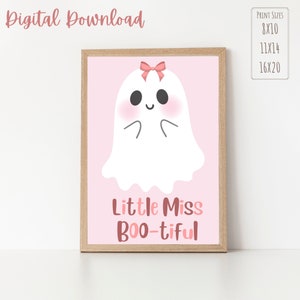 Boho Halloween Nursery Sign, Little Miss Boo-tiful Wall Art, Holiday Decor, Holiday Wall art, Boho Halloween Wall art, Halloween sign