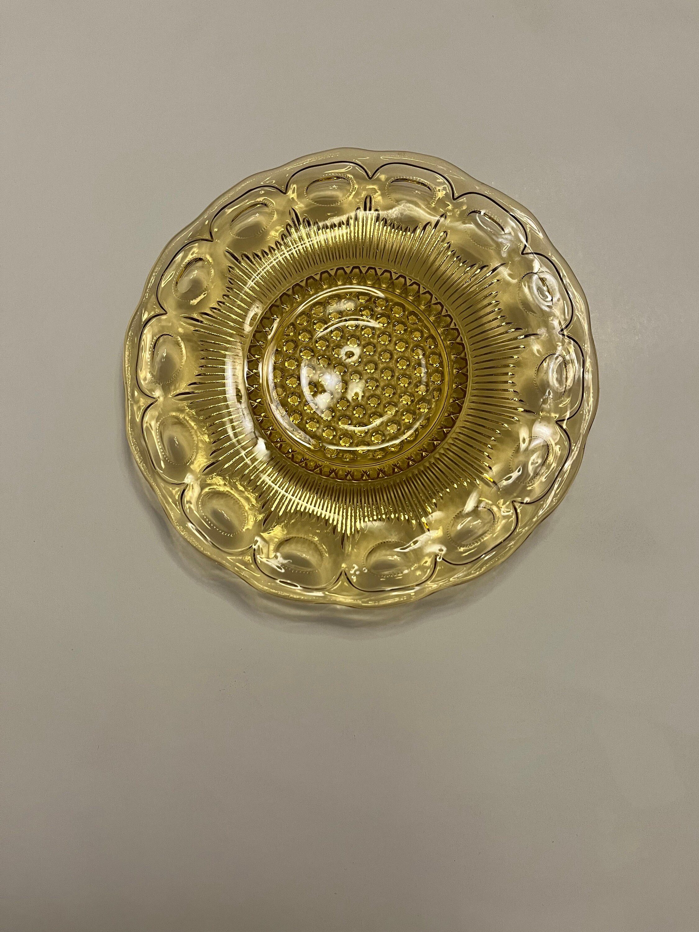 Vintage Manhattan Amber Dessert/bread and Butter Plate Set of Etsy