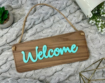 Acrylic & Wooden Name Sign | Personalised Sign Door Name Sign Hanging Sign Bedroom Door Sign Bedroom Accessories Playroom Office Welcome