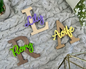 Bedroom Door Sign | Nursery Name Sign Kids Wall Decal Wood Door Name Sign for Kids Bedroom Accessories Baby Name Plaque Baby Nursery Decor