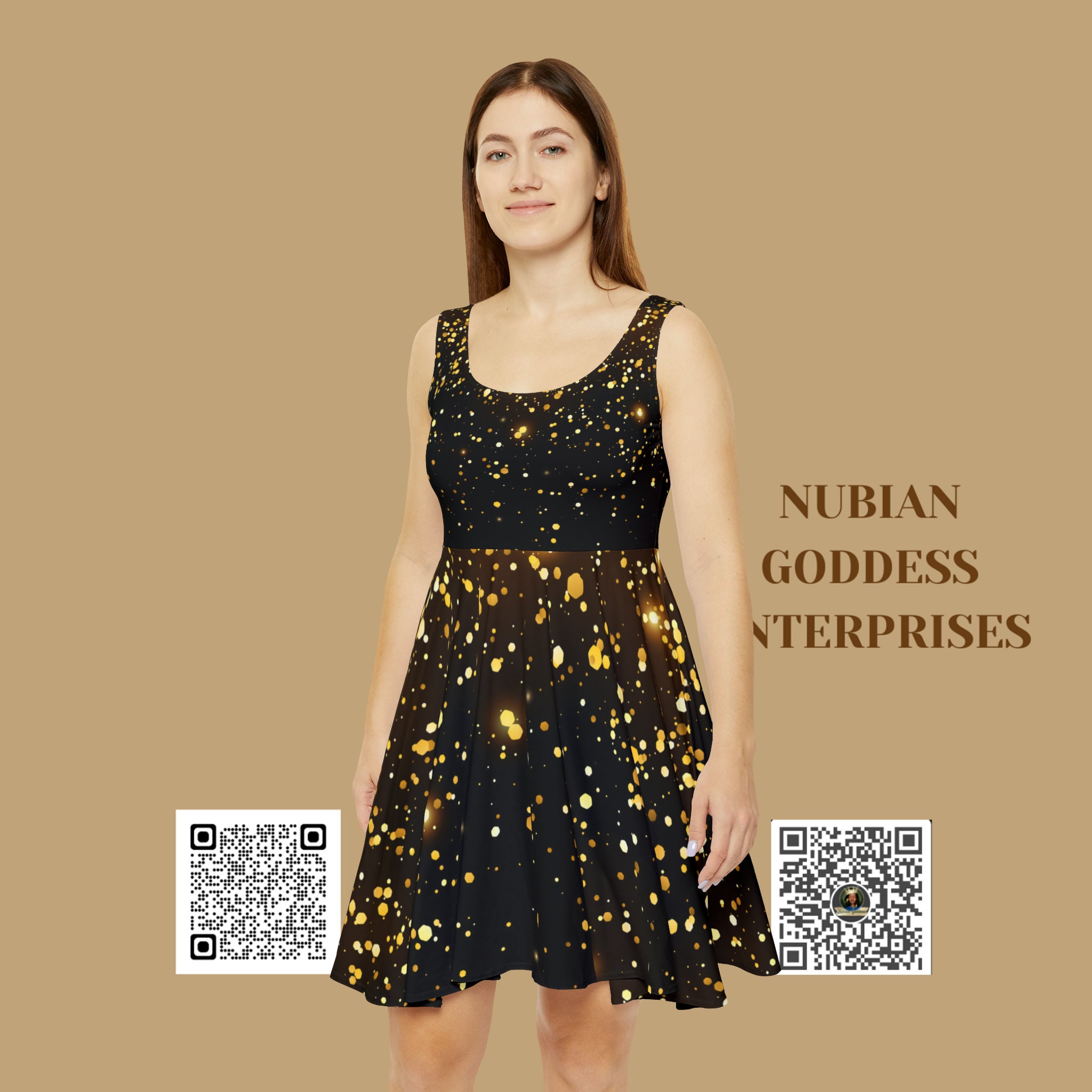 Skater Party Dress: Polyester Spandex Blend, Asymmetrical Skirt